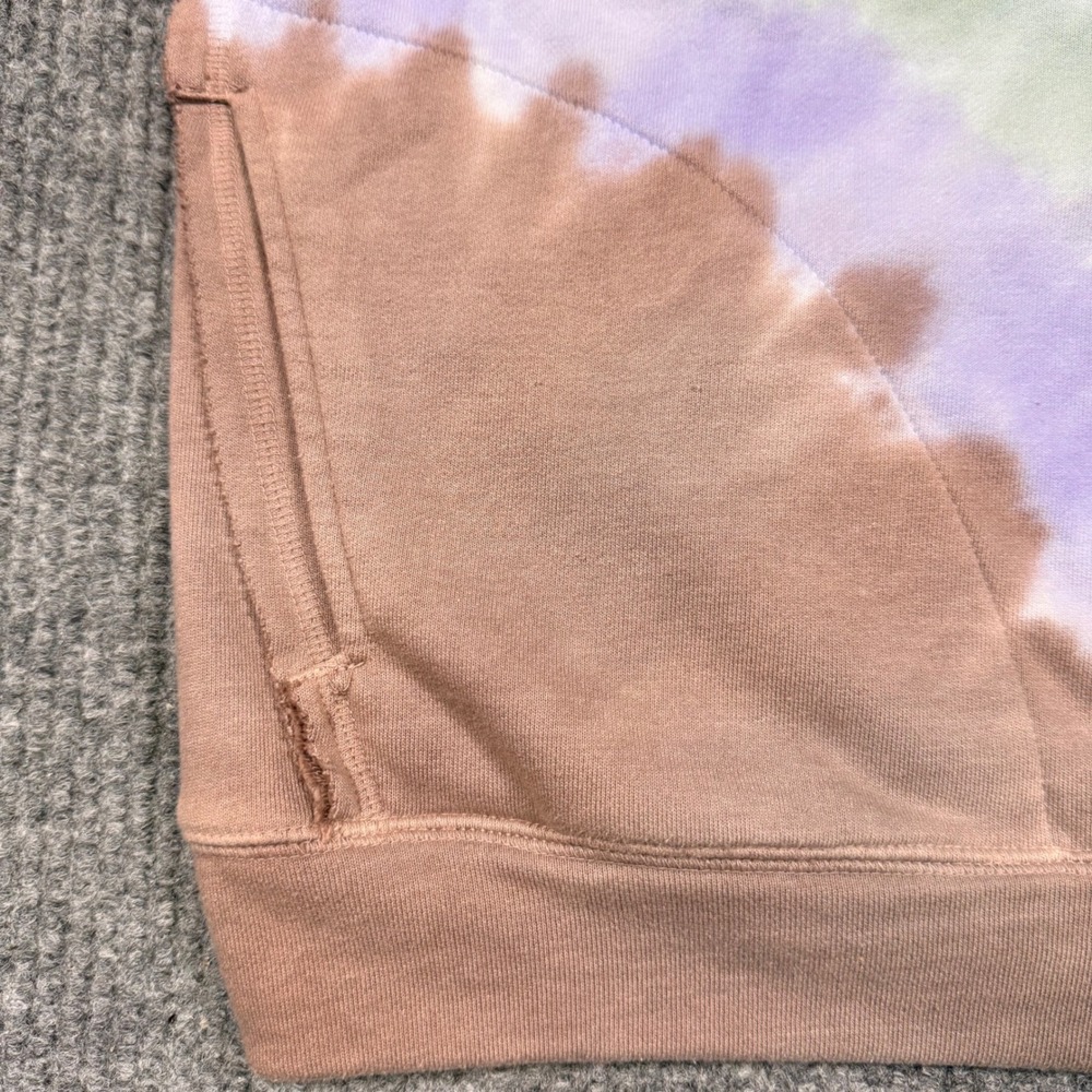 FP Movement Free People Tie Dye Sweatshirt Brown Purple Green Small - Picture 14 of 15